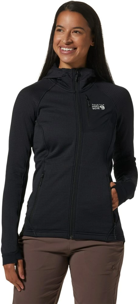 Mountain Hardwear Polartec Power Grid Full-Zip Hoodie - Women's 11 Mountain Hardwear Polartec Power Grid Full-Zip Hoodie - Women's - Image 9