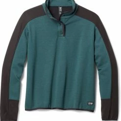 Mountain Hardwear Camplife Snap-Neck Pullover - Women's -Mountain Hardwear store 600f9f34 df11 435b bbc6 68b7b4006062