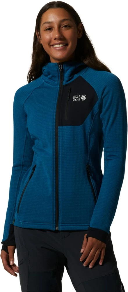 Mountain Hardwear Polartec Power Grid Full-Zip Hoodie - Women's 10 Mountain Hardwear Polartec Power Grid Full-Zip Hoodie - Women's - Image 8