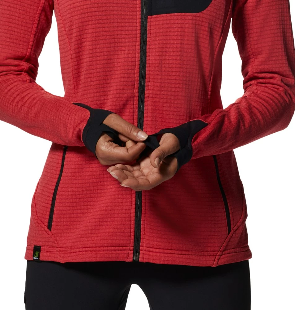 Mountain Hardwear Polartec Power Grid Full-Zip Hoodie - Women's 7 Mountain Hardwear Polartec Power Grid Full-Zip Hoodie - Women's - Image 5
