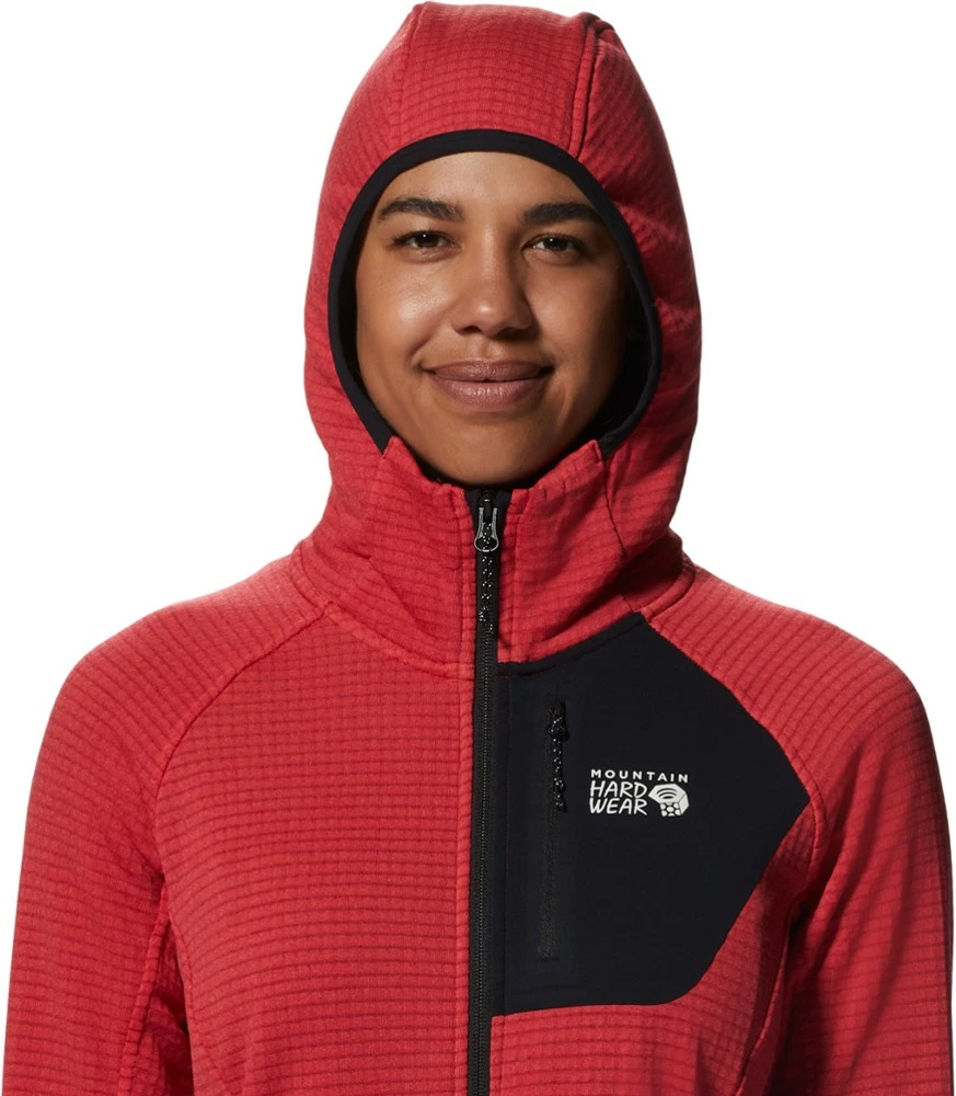 Mountain Hardwear Polartec Power Grid Full-Zip Hoodie - Women's 6 Mountain Hardwear Polartec Power Grid Full-Zip Hoodie - Women's - Image 4