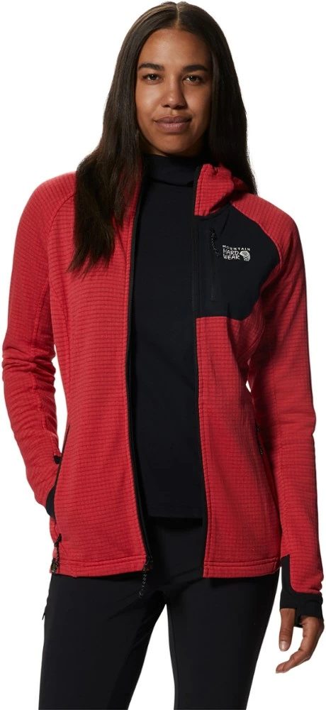 Mountain Hardwear Polartec Power Grid Full-Zip Hoodie - Women's 8 Mountain Hardwear Polartec Power Grid Full-Zip Hoodie - Women's - Image 6